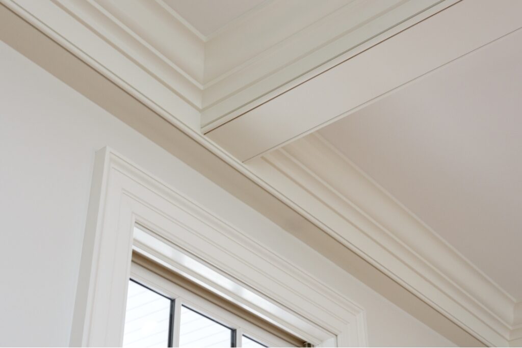 A Close Up Of Custom Trim Done By Commercial Contractors From Foggy Ridge Interiors